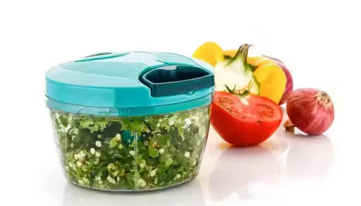 Trendy Plastic Handy Chopper and Slicer for Fruits,Vegetables, Nuts, Herbs,Onions and Salad - Dori Chopper Dori Chopper Green
