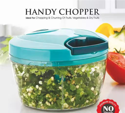 Trendy Plastic Handy Chopper and Slicer for Fruits,Vegetables, Nuts, Herbs,Onions and Salad - Dori Chopper Dori Chopper Green