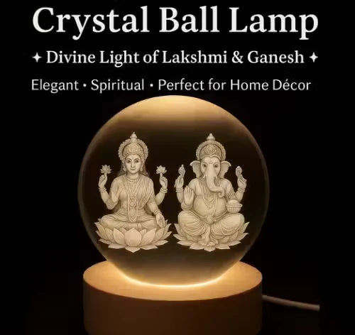Engraved Laxmiji Ganesh Decorative Light