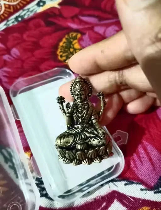 2 Inch Very Small Maalaxmi Ji Idol – Compact Divine Blessing Statue