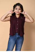 FANCY GRACEFUL KIDS GIRLS UP-DOWN STYLISH TOP