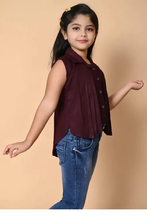 FANCY GRACEFUL KIDS GIRLS UP-DOWN STYLISH TOP