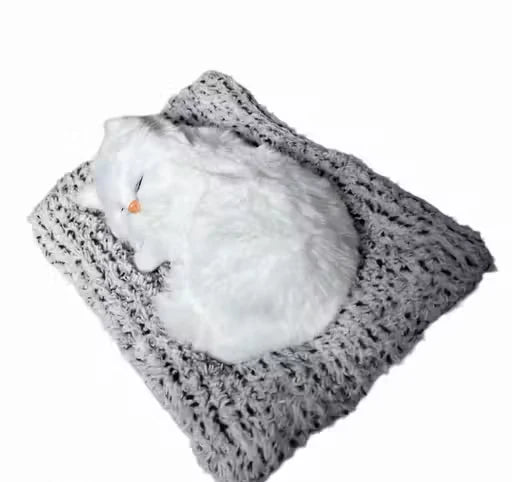 Cute Dashboard Decorative Sleeping Cat for Car Interior &amp; Table Decor | with Sound Effec